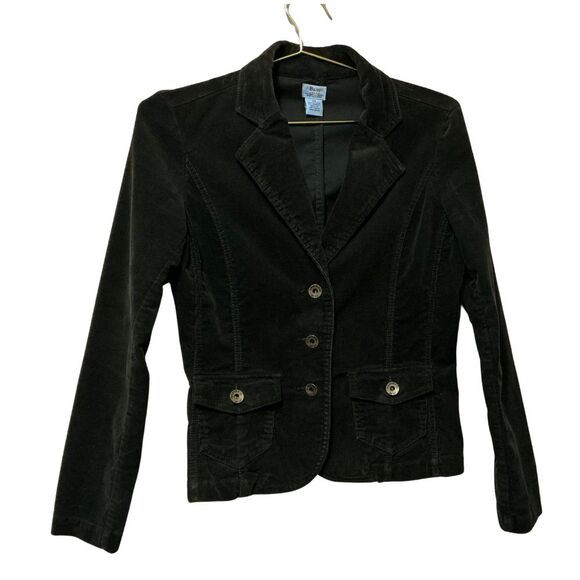 GH Bass Women's Green Corduroy Jacket Size XS Pockets Metal Buttons - Picture 1 of 7